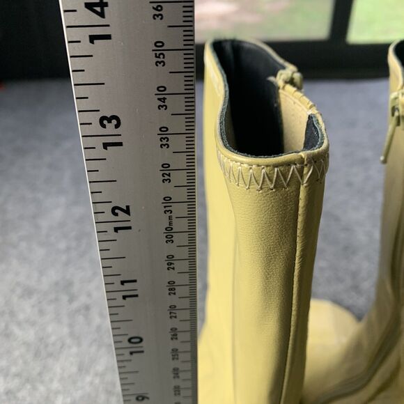 BY FAR Leather Boots High Heel Side Zip Mid Calf Made Portugal Size 40 EU / 9 US - Picture 8 of 14